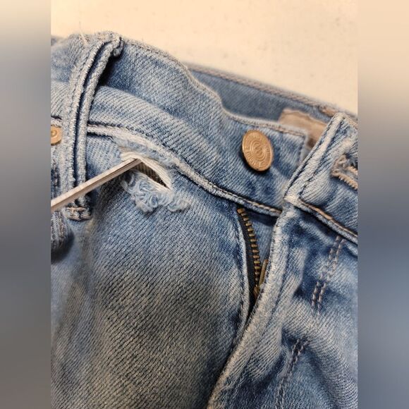 MOTHER The Mid Rise Dazzler Ankle Fray Riding The Cliffside size 25 - Picture 15 of 16